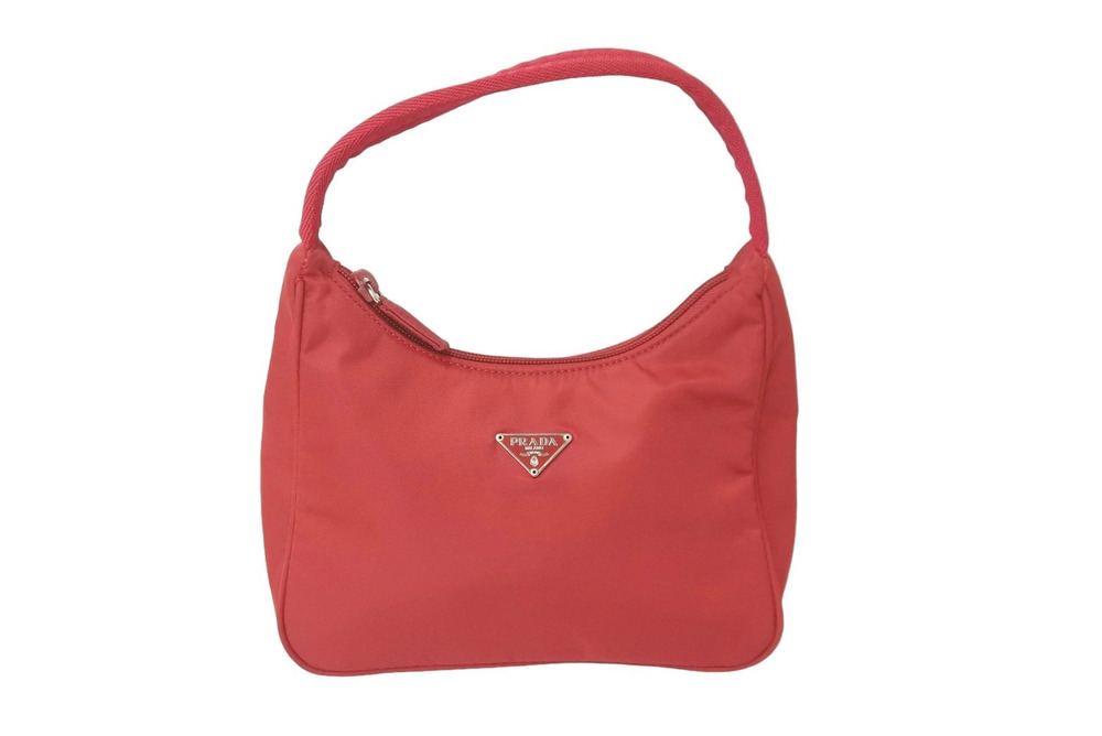 Prada Handbag Hobo bag triangular red
